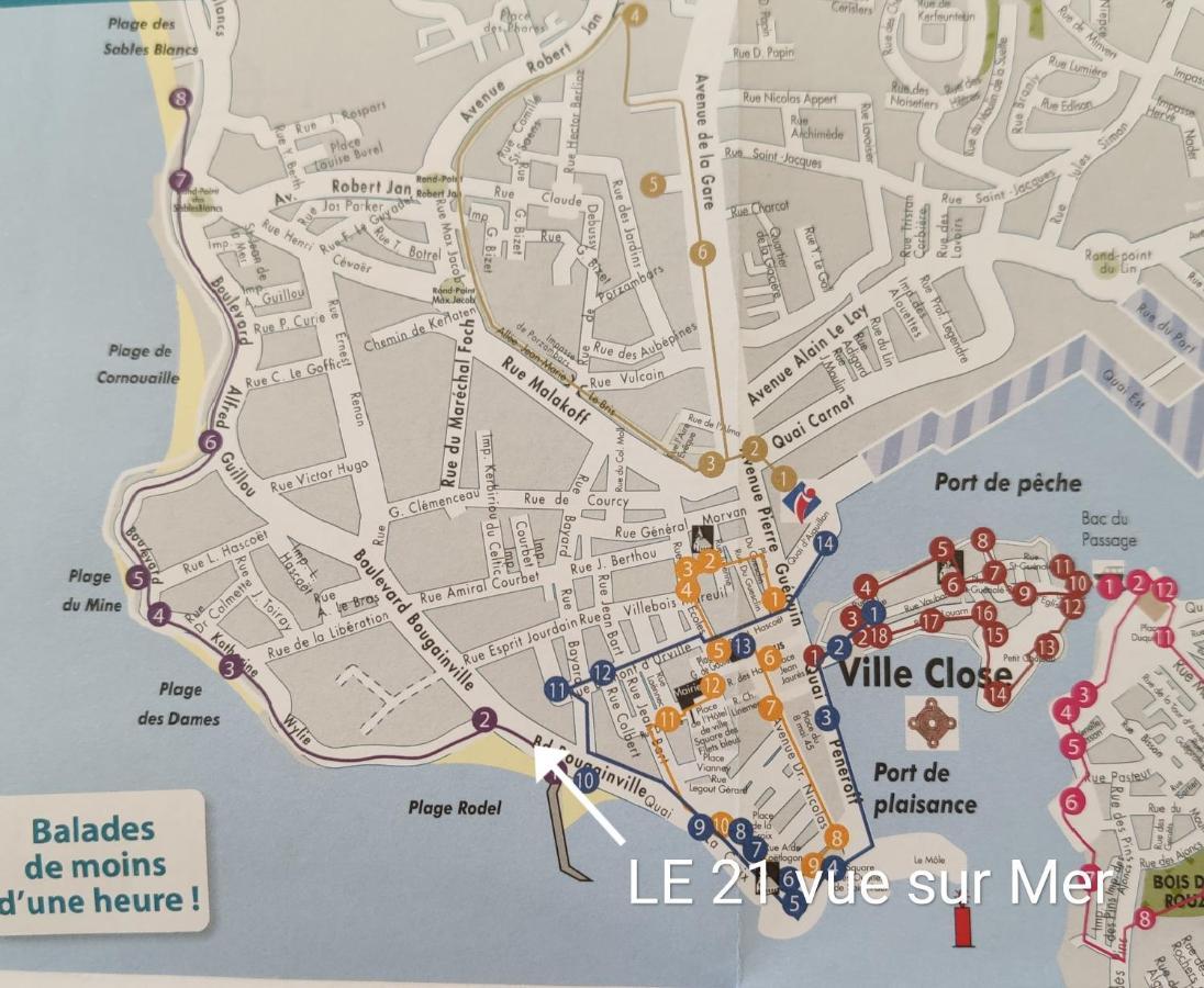 Le 21 Vue Sur Mer Конкарно Экстерьер фото
